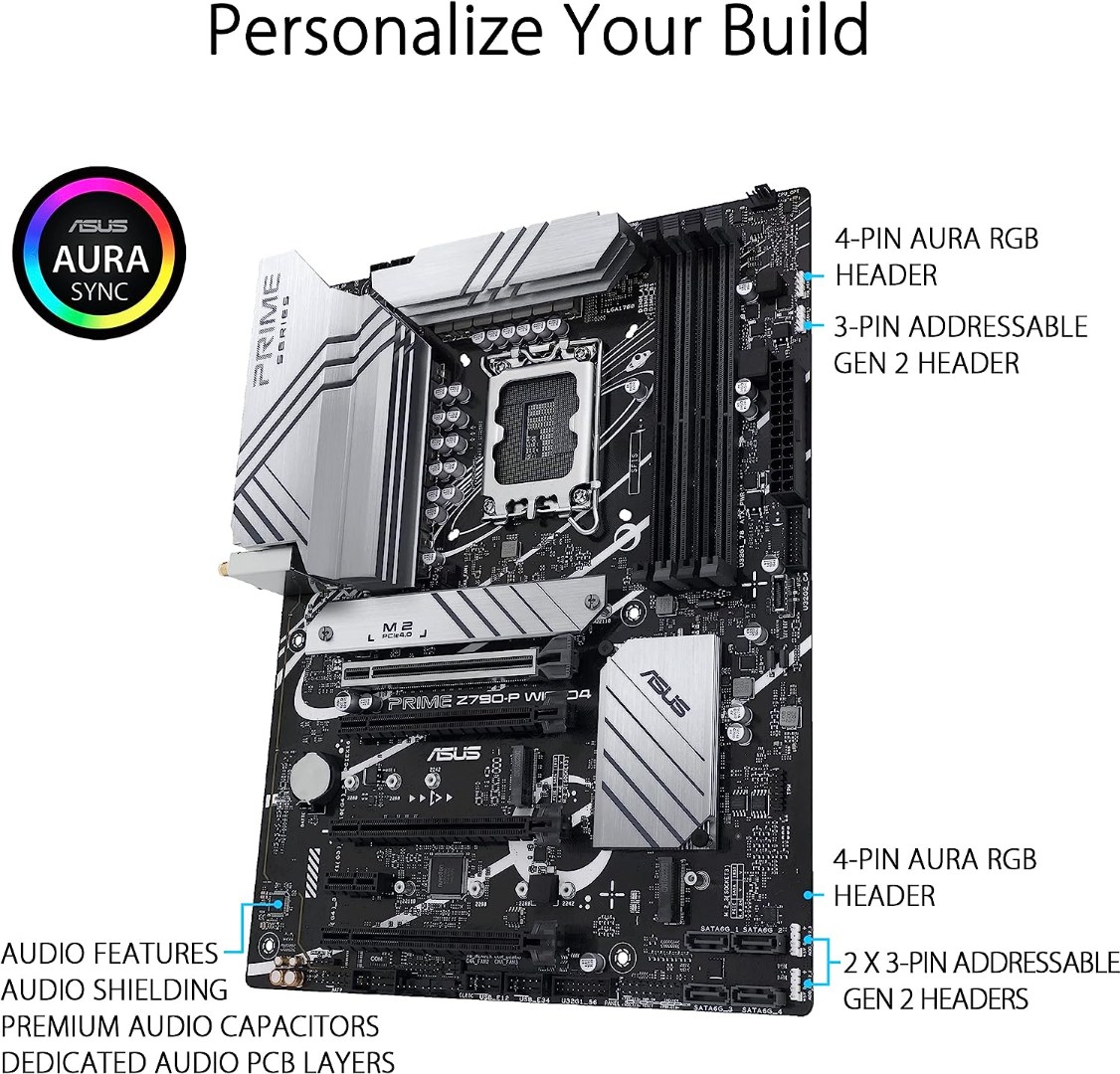 Alternative view of ASUS Prime Z790-P  D4