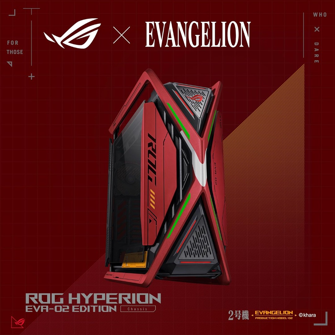 Alternative view of ASUS ROG Hyperion GR701 EVA-02 EATX Full-Tower case