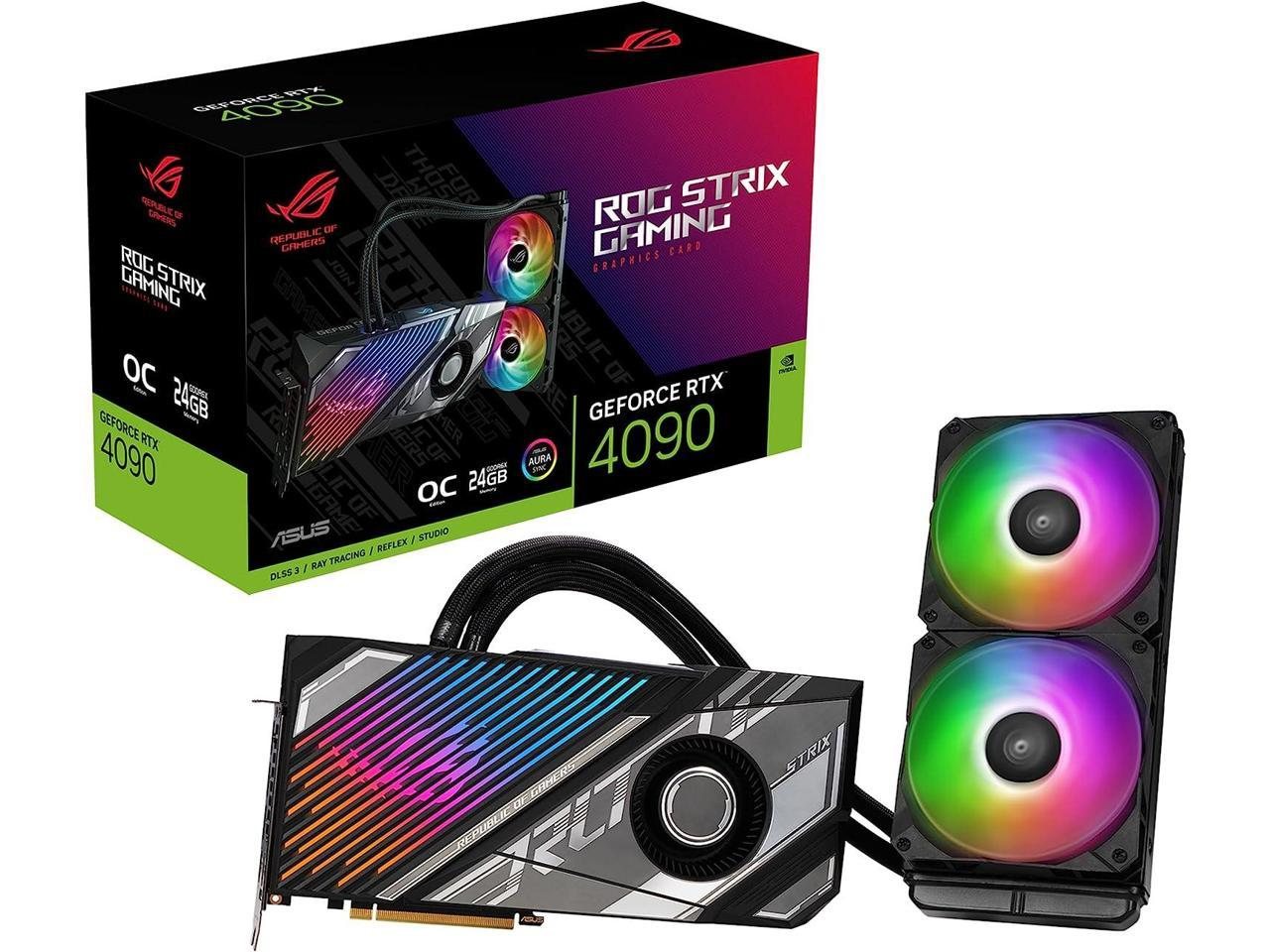 Alternative view of ASUS ROG Strix LC NVIDIA GeForce RTX 4090 OC Edition