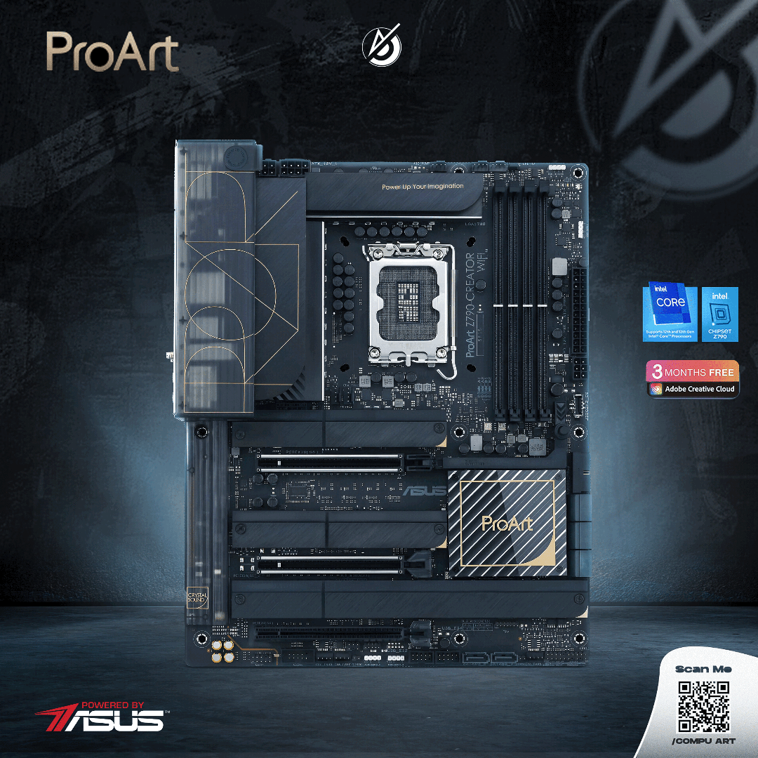 Alternative view of ProArt Elite Intel Edition Core i9 & RTX 4070 TI - Powered By Asus