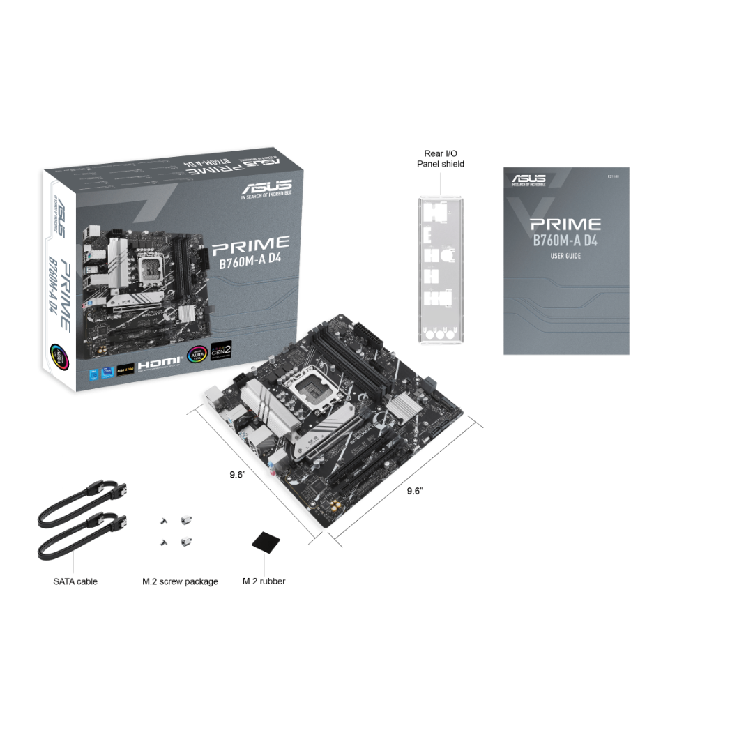 ASUS  PRIME B760M-A D4-CSM