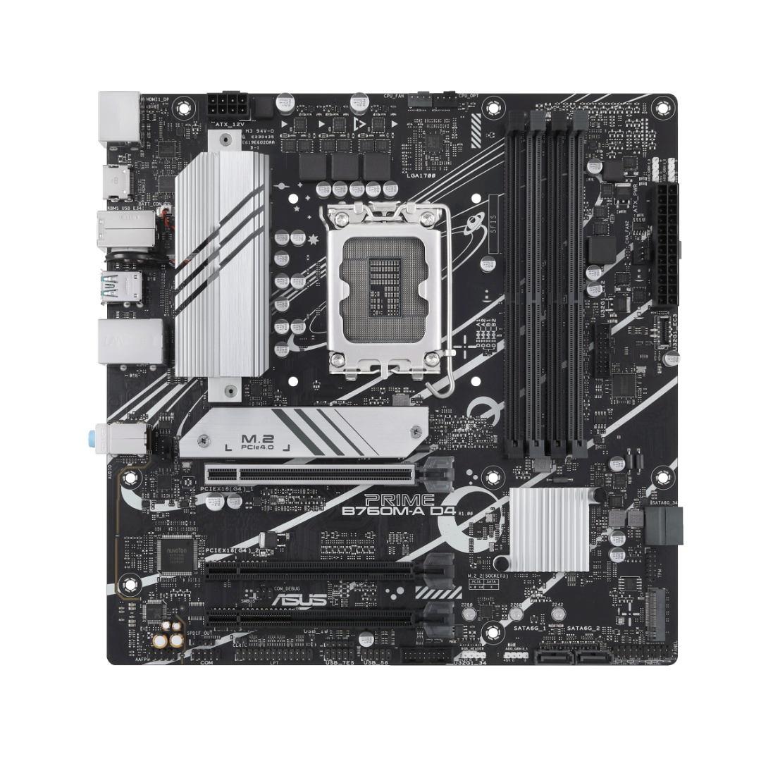 Alternative view of ASUS  PRIME B760M-A D4-CSM