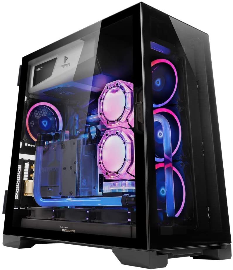 Antec Performance Series P120 Crystal E-ATX Mid-Tower Case, Tempered Glass Front & Side Panels White Led USB3.0 X 2, Aluminum Vga Holder Included