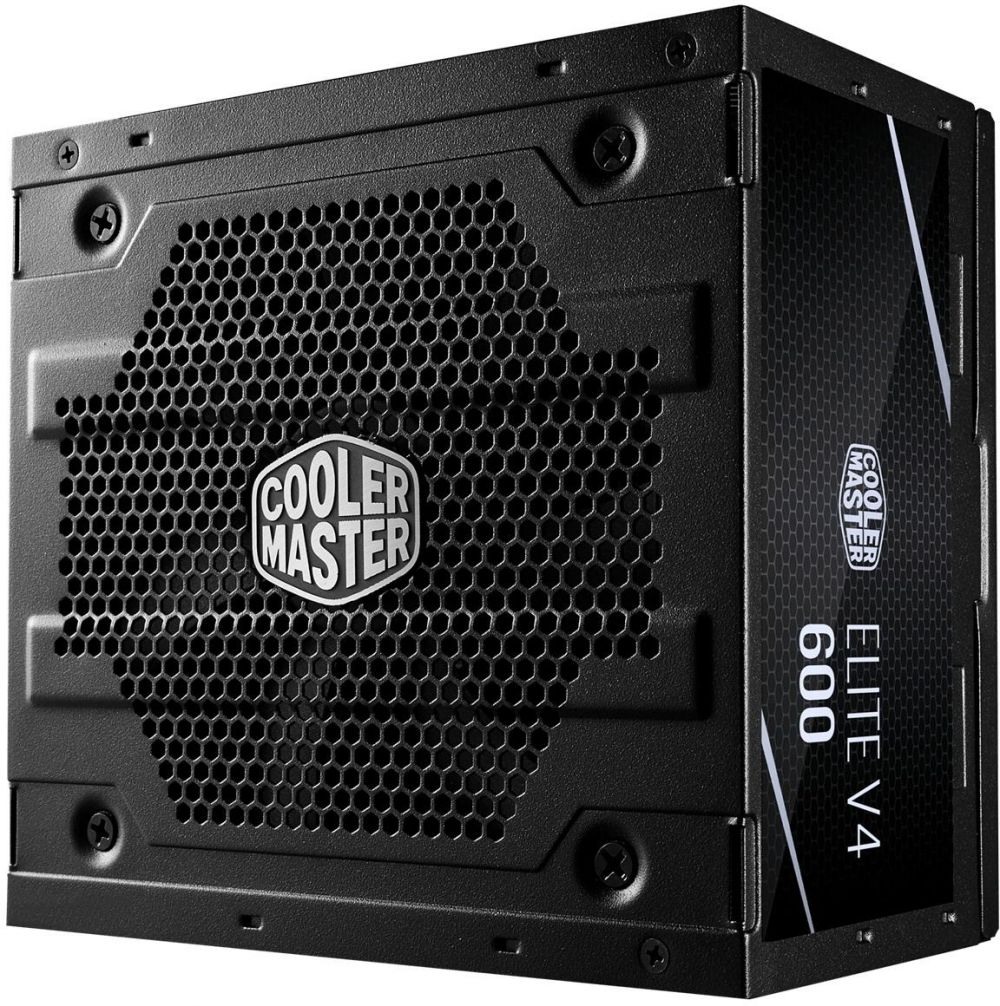 Cooler Master Power Supply 600W ELITE V4 80 Plus White Non Modular