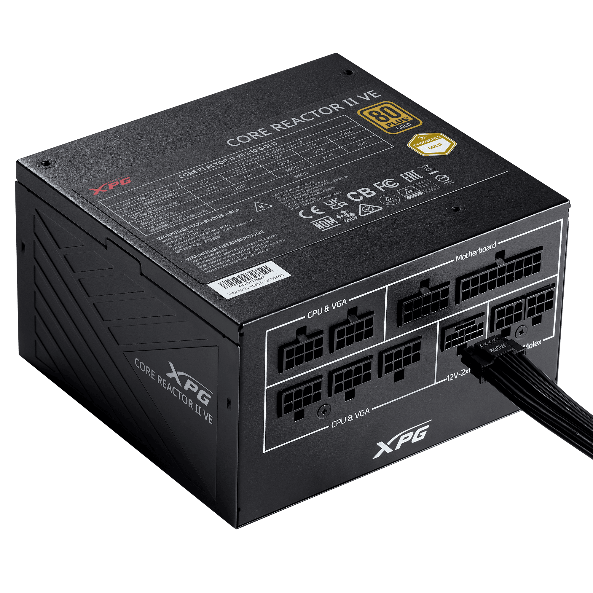 Xpg Core Reactor II VE 850W 80 Plus Gold Fully Modular - Image 5