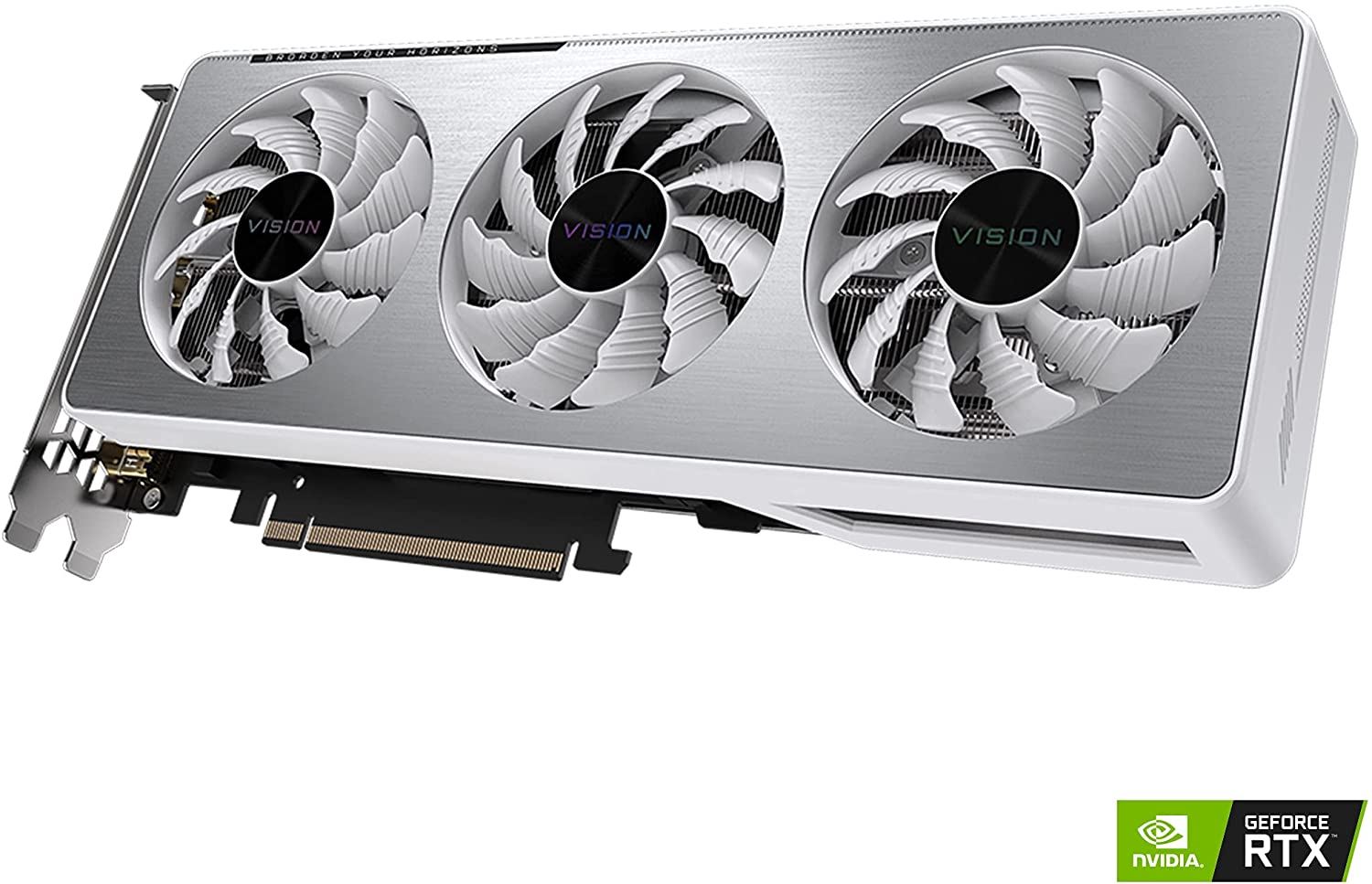 Alternative view of GIGABYTE GeForce RTX 3060 Vision OC 12G (REV2.0) Graphics Card, 3X WINDFORCE Fans, 12GB 192-bit GDDR6, GV-N3060VISION OC-12GD REV2.0 Video Card