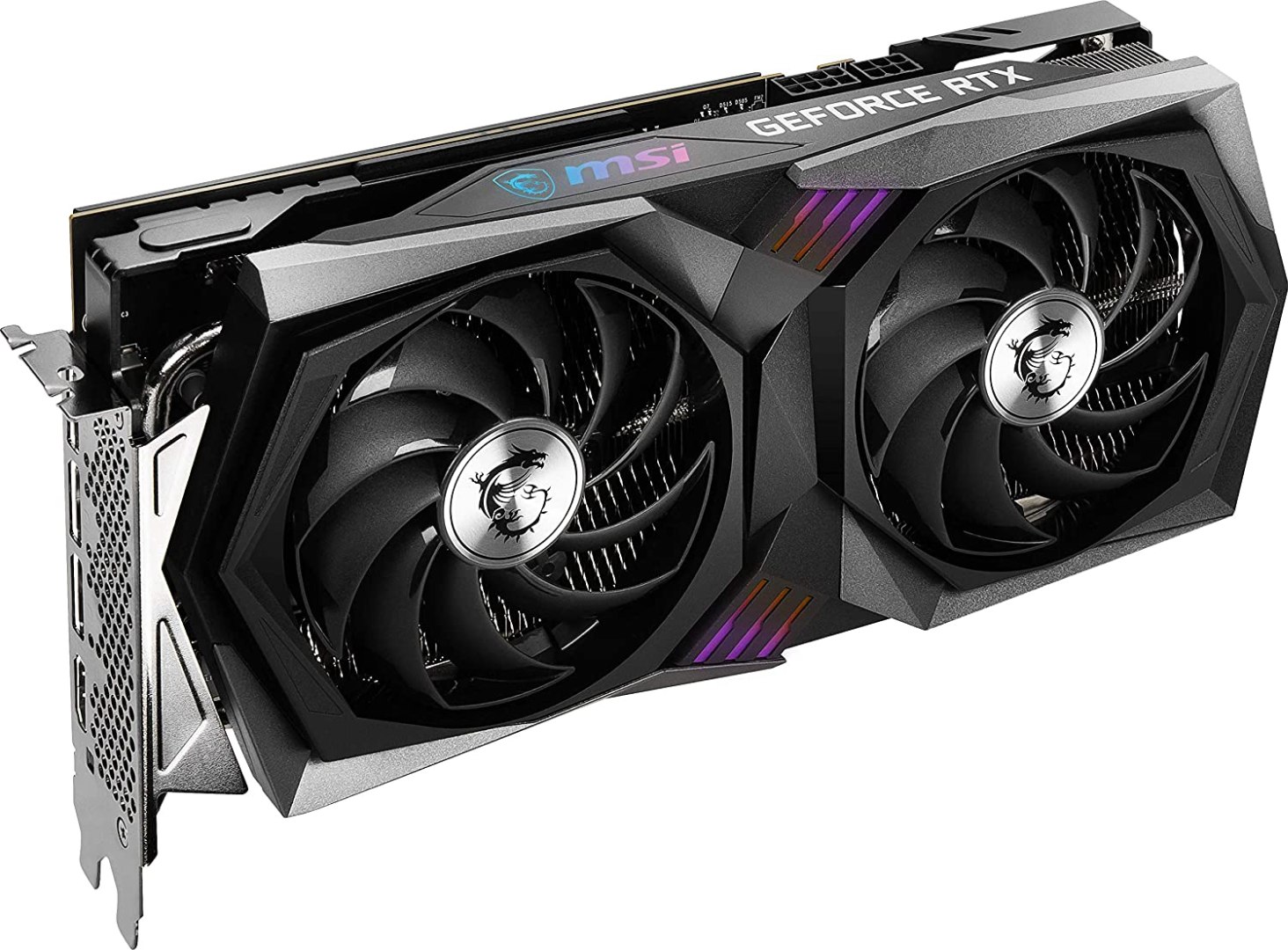 Alternative view of MSI RTX 3060 Ti GAMING X Graphics Card 8GB GDDR6