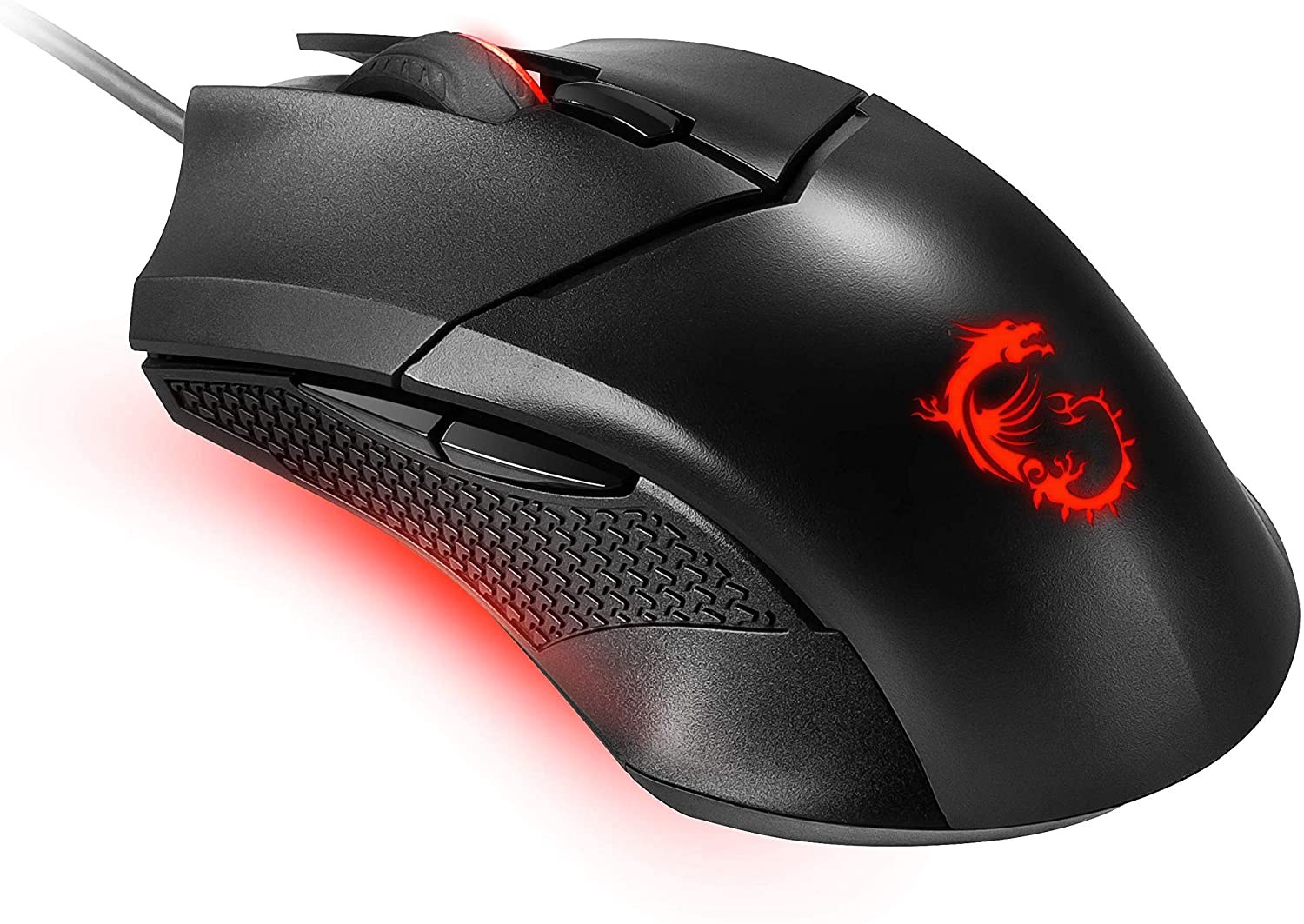 Alternative view of MSI Clutch GM08 4200 DPI Optical Wired Gaming Mouse with Red LED