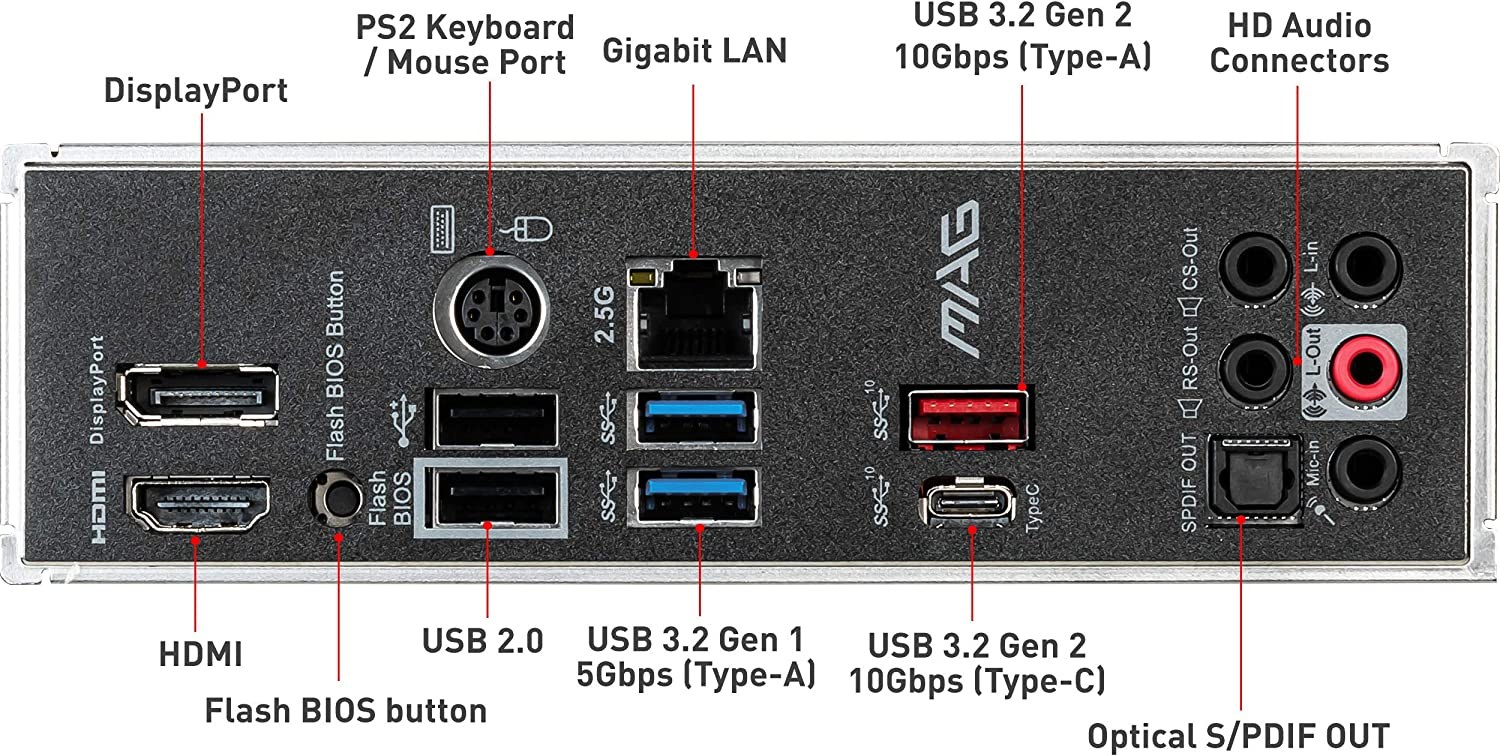 MSI MAG B550M Mortar Gaming Motherboard (AMD AM4, DDR4, PCIe 4.0, SATA 6Gb/s, M.2, USB 3.2 Gen 2, HDMI/DP, Micro-ATX, AMD Ryzen 5000 Series Processors) - Image 3