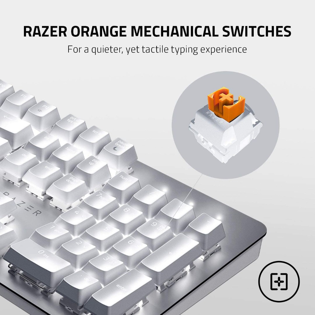 Razer Pro Type: Wireless Mechanical Productivity Keyboard - Razer Orange Mechanical Switches - Fully Programmable Keys - Bluetooth and Wireless Connectivity - Durable for Up to 80 Million Keystrokes - Image 6