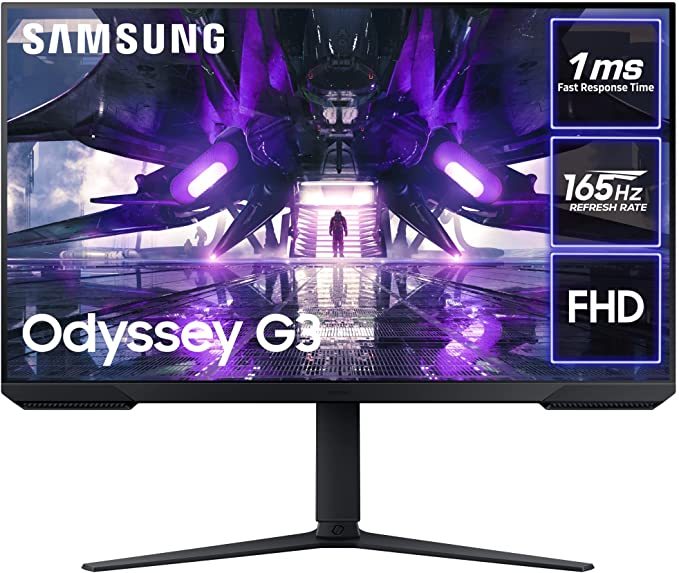 Samsung Odyssey AG320 24" 165Hz, 1ms, IPS Panel, Displayport, HDMI, FullHD Gaming Monitor, Black