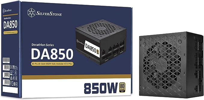 SilverStone Technology 80 Plus Gold 850W Fully Modular ATX Power Supply DA850-G