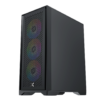 XIGMATEK LUX S Black Mesh PC Case - 4 ARGB Fan