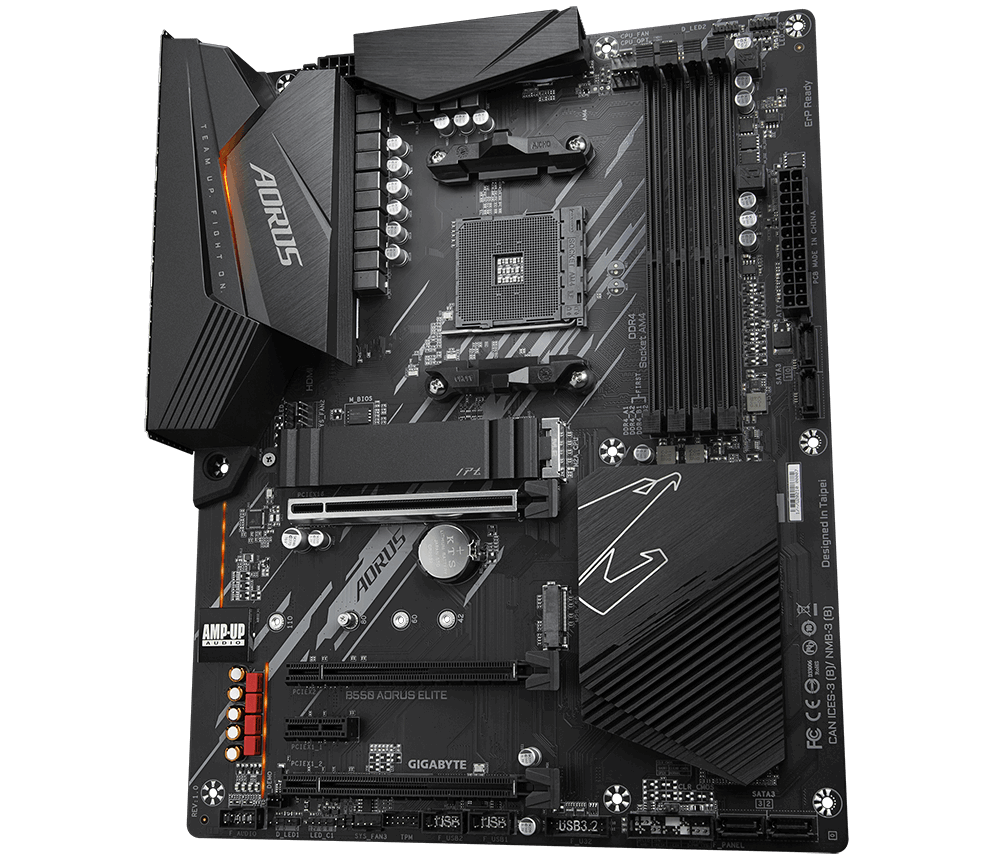 Alternative view of GIGABYTE B550 AORUS Elite