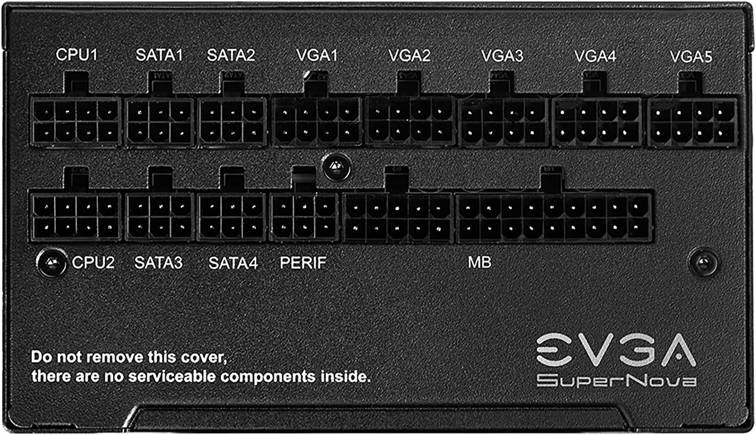 Alternative view of EVGA Supernova 1000 G7, 80 Plus Gold 1000W, Fully Modular, Eco Mode with FDB Fan, 10 Year Warranty, Includes Power ON Self Tester, Compact 130mm Size