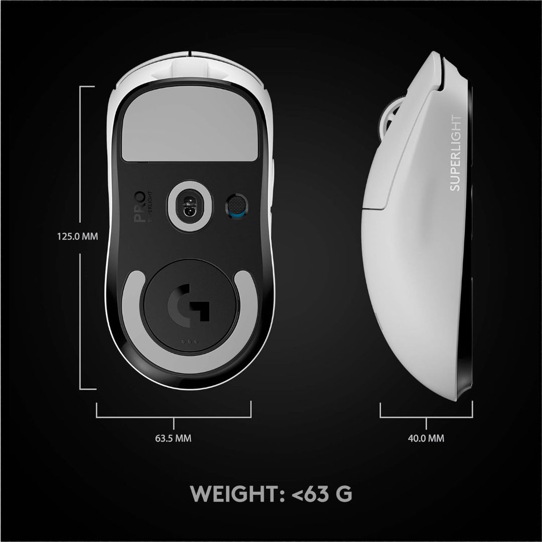 Logitech Pro X Superlight White Wireless Gaming Mouse - Image 8