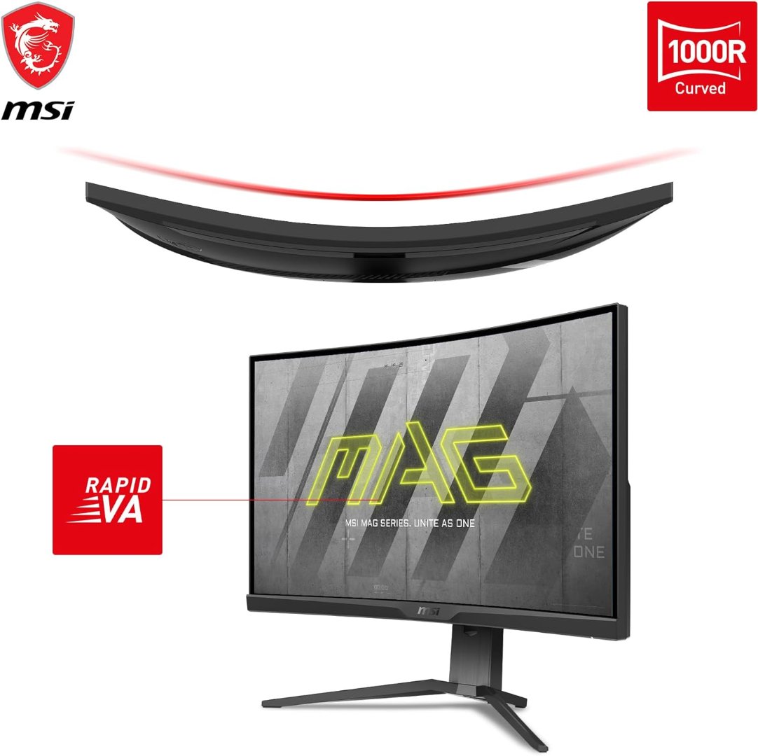 MSI MAG325CQRF QD, 31.5" Gaming Monitor, 2560 x 1440 (QHD) Rapid VA with Quantum Dot, 1 ms, 170Hz - Image 3