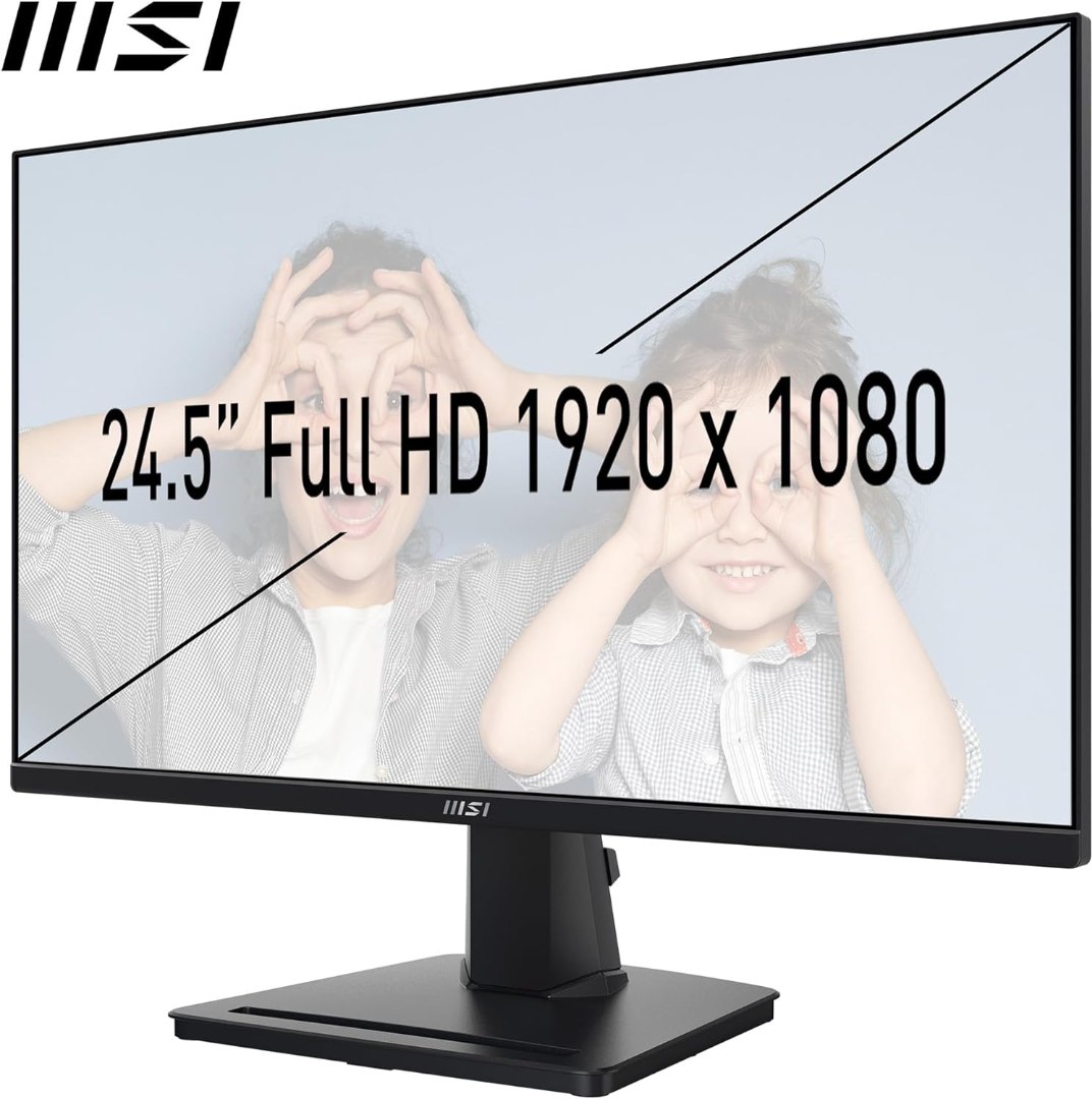 MSI Pro MP251 24.5" IPS 1920 x 1080 (FHD), 100Hz, Adaptive Sync, HDMI, VGA Port, VESA Mount, Tilt, Speaker, 1 ms, Black - Image 6