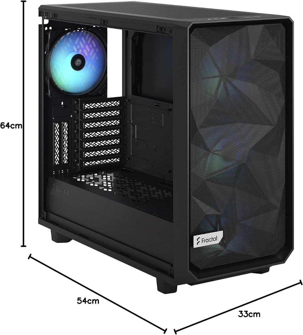 Fractal Meshify 2 RGB Black TG Light Tint - Image 8