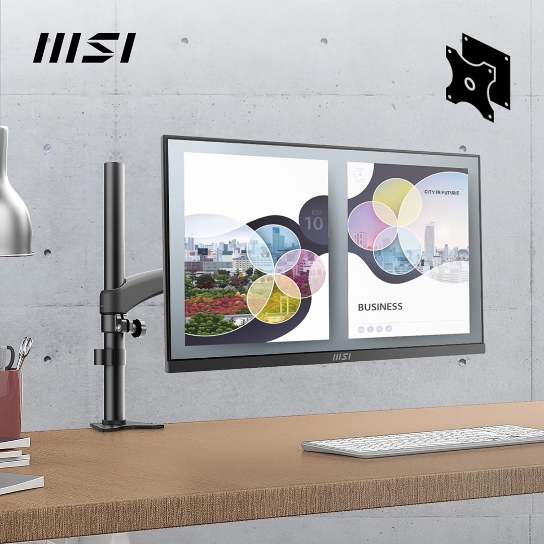 MSI Pro MP251 24.5" IPS 1920 x 1080 (FHD), 100Hz, Adaptive Sync, HDMI, VGA Port, VESA Mount, Tilt, Speaker, 1 ms, Black - Image 7