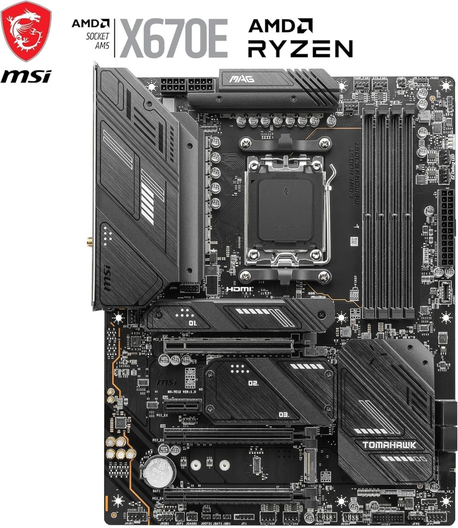 Alternative view of MSI MAG X670E TOMAHAWK WIFI